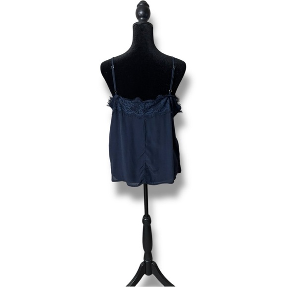 Abercrombie & Fitch Lightweight Relaxed Fit Black Lace Tank Top Camisole - Picture 11 of 16